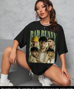 Limited BAD BUNNY Shirt, Vintage 90s Grapic Tee Unisex Bad Bunny Un Verano Tshirt, Bootleg horror Bad Bunny Sweatshirt