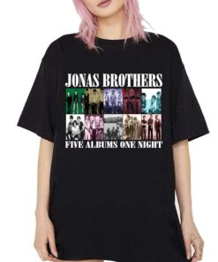 Jonas Brothers Vintage T-Shirt, Jonas Five Albums One Night Tour Shirt, Jonas Brothers 2024 Tour Shirt, Jonas 90's Tee