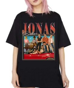 Jonas Brothers Vintage T-Shirt, Jonas Five Albums One Night Tour Shirt, Jonas Brothers 2024 Tour Shirt, Jonas 90’s Tee