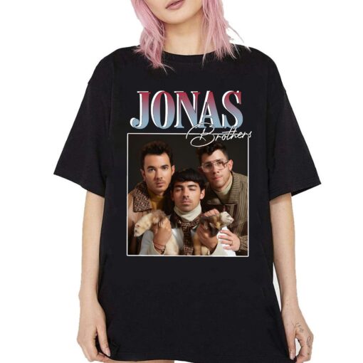 Jonas Brothers Vintage T-Shirt, Jonas Five Albums One Night Tour Shirt, Jonas Brothers 2024 Tour Shirt, Jonas 90’s Tee