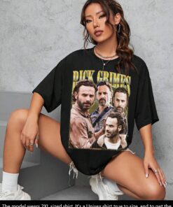 Rick Grimes Shirt, Gift Movie Rick Grimes T-Shirt, Bootleg Rick Grimes Sweatshirt Homage Retro Unisex Graphic Tee