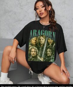 Limited Vintage Aragorn Tshirt, Aragorn Hoodie, Aragorn Sweatshirt, Aragorn Rock Style Bootleg Tee