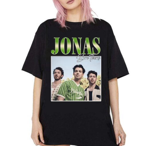 Jonas Brothers Vintage T-Shirt, Jonas Five Albums One Night Tour Shirt, Jonas Brothers 2024 Tour Shirt, Jonas 90’s Tee