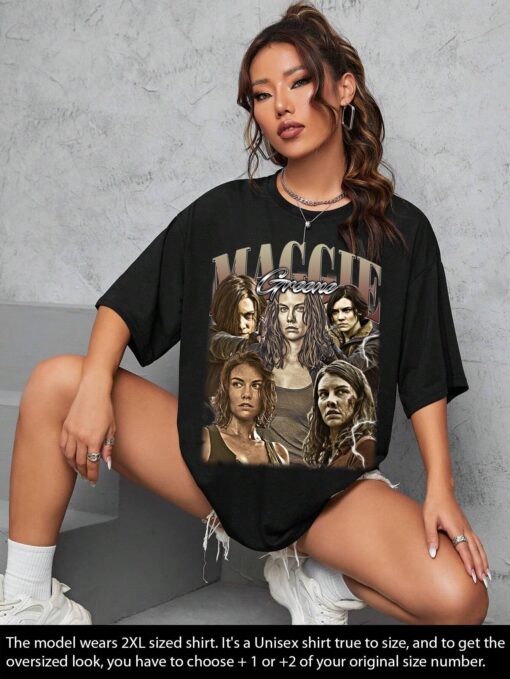 Maggie Greene Shirt Gift Vintage 90s Retro Bootleg T-shirt Homage Graphic Tee Sweatshirt Unisex