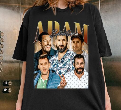 Limited Adam Sandler Vintage Unisex Shirt, Actor Homage tee, 90s retro design graphic T-Shirt: Ideal Gift for Him and Her