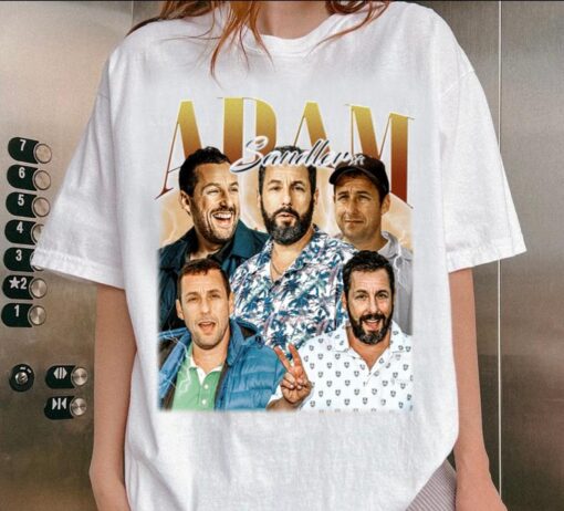 Limited Adam Sandler Vintage Unisex Shirt, Actor Homage tee, 90s retro design graphic T-Shirt: Ideal Gift for Him and Her