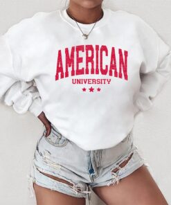 American University Sweatshirt,American University tshirt, American University, American college, USA vintage shirt