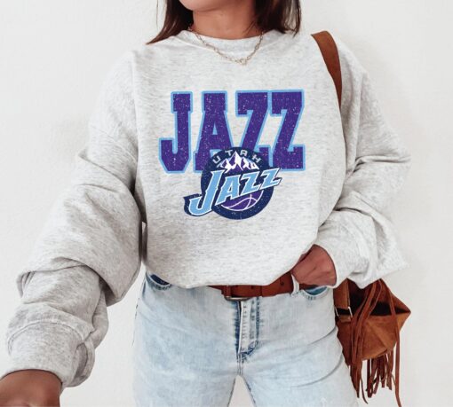 Utah Jazz Retro Vintage 1990’s NBA Crewneck Sweatshirt