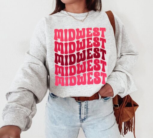 Midwest Sweatshirt, Midwestern Crewneck, Midwest Travel Gift, Travel Sweatshirt, Midwest Hoodie, Gift for Her