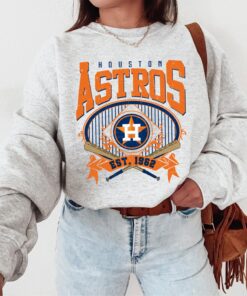 Vintage Houston Astro Crewneck Sweatshirt, Astros EST 1962 Sweatshirt, Houston Baseball Shirt, Retro Astros Shirt