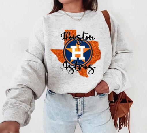 Vintage Houston Astros Crewneck Sweatshirt / Shirt, Houston Baseball Shirt, Retro Astros Game Day Shirt