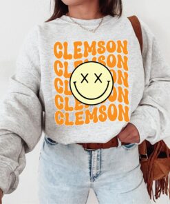 University of Clemson Tigers Vintage Logo College Unisex Crewneck Sweatshirt