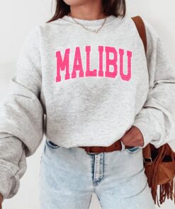 Malibu Sweatshirt, Malibu Crewneck, Malibu Hoodie, Malibu California Shirt, Cute Gift for Her, Malibu Beach Sweatshirt