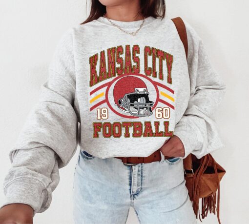 Kansas City Football Shirt, KC Football Tee, Kansas City Spirit Wear Shirt, Kansas City Football Top, KC Football Tee, 1960 Football Shirt