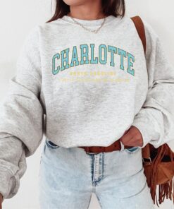 Charlotte North Carolina NC Moving Trip Vacation Sweatshirt, Gifts, Funny Sweater Shirt, Jumper, Men Women, Him Her