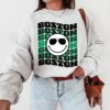 Boston Sweatshirt Collegiate Crewneck Sweater Unisex Green