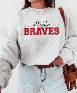 Atlanta Braves Sweatshirt, Baseball Shirt, MLB Shirt, Atlanta Georgia Baseball Shirt, Game Day Shirt, Retro Baseball