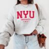 NYU Sweatshirt, NYU Crewneck, New York University, Vintage Sweater, Varsity Pullover, Unisex College Shirt, Mens Grad Alumni