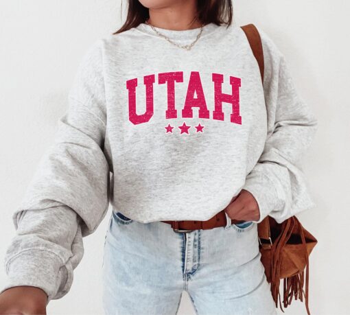 Utah Sweatshirt, Retro Sweatshirt, Utah Sweater, State Sweatshirt, Crewneck Sweatshirt, Utah Crewneck