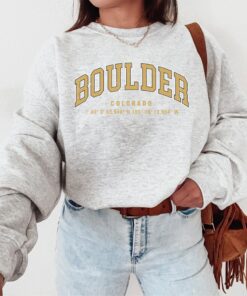 Boulder Colorado College Hometown Shirt, Vintage University Style Graphic Tee, Cool Back To School Gift For Students, Football Fan Present