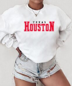 Houston Texas Sweatshirt, Houston Skyline Crewneck Shirt, Texas Souvenir Gift, Travel Sweater