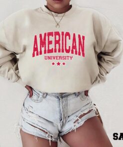 American University Sweatshirt,American University tshirt, American University, American college, USA vintage shirt