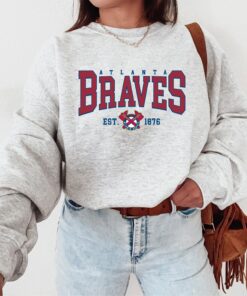 Vintage Atlanta Braves Sweatshirt | Atlanta Baseball Shirt | Atlanta EST 1876 Sweatshirt | Vintage Baseball Fan Shirt