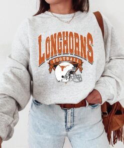 Longhorns Football Comfort Colors Vintage Style Shirt, College Football Throwback Tshirt, College Gift for Football Fan