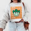 Illinois Sweatshirt, Illinois Orange Print Hoodie, Cute Illinois Sweater, Illinois College Student Gifts, Illinois State Shirt