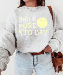 Smiley More today Crewneck - Smiley Crew - Trendy Crewneck