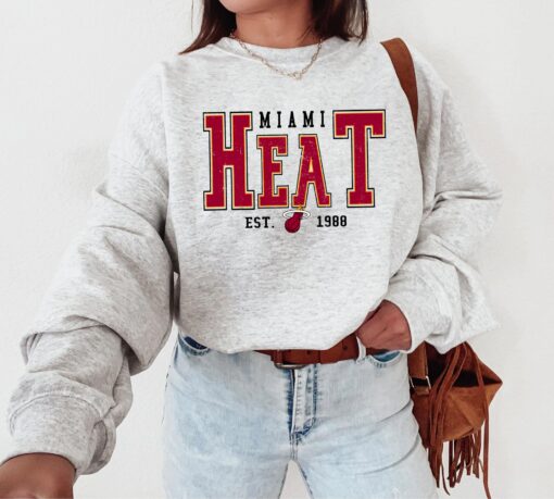 Miami Heat Basketball Vintage Shirt, Heat 90s Basketball Graphic Tee, Retro For Women And Men Basketball Fan