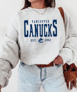 Vancouver Canucks Sweatshirt, Canucks Tee, Hockey Sweatshirt, Vintage Sweatshirt, Hockey Fan Shirt, Vancouver Hockey Shirt