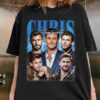 Chris Hemsworth, Chris Hemsworth Shirt, Chris Hemsworth Vintage T-shirt, Chris Hemsworth Film Fan Tees, Actor Chris Hemsworth Poster Shirt