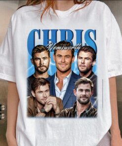 Chris Hemsworth, Chris Hemsworth Shirt, Chris Hemsworth Vintage T-shirt, Chris Hemsworth Film Fan Tees, Actor Chris Hemsworth Poster Shirt