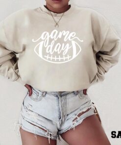 Game Day Sweatshirt, Preppy Varsity Sports Sweatshirt, Game Day Vibes Crewneck, Sunday Football, Football Mom, College Football Sweater