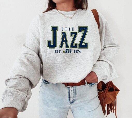 Utah Jaz, Vintage Utah Basketball Sweatshirt, Utah Basketball Crewneck, Jazz Shirt, Utah Fan Shirt, Retro Utah Basketball