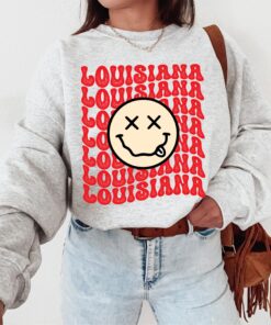 Louisiana Sweatshirt, Louisiana State, Louisiana Sweater, Louisiana Sweater, Unisex Louisiana Crewneck Sweater