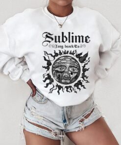 Vintage Sublime Band Sweatshirt, Oversized Aesthetic Boho Graphic Sublime Tee (distressed, vintage inspired)