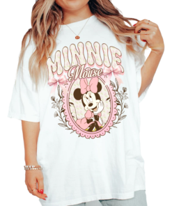 Vintage Minnie Mouse Pink Tea Shirt, Minnie est 1928 Shirt, Girl Birthday Gifts, Disneyland Shirt, Disney World Shirt, Comfort Color Shirt